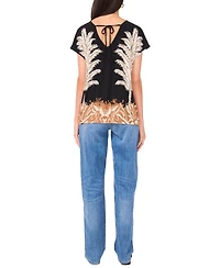 Vince Camuto Women's Round-Neck Caftan Blouse