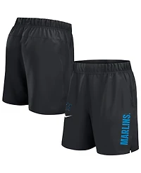 Nike Men's Black Miami Marlins Woven Victory Performance Shorts