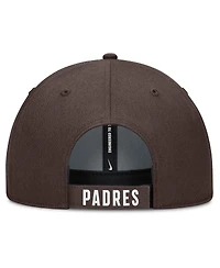 Nike Men's White/Brown San Diego Padres Club Performance Adjustable Hat