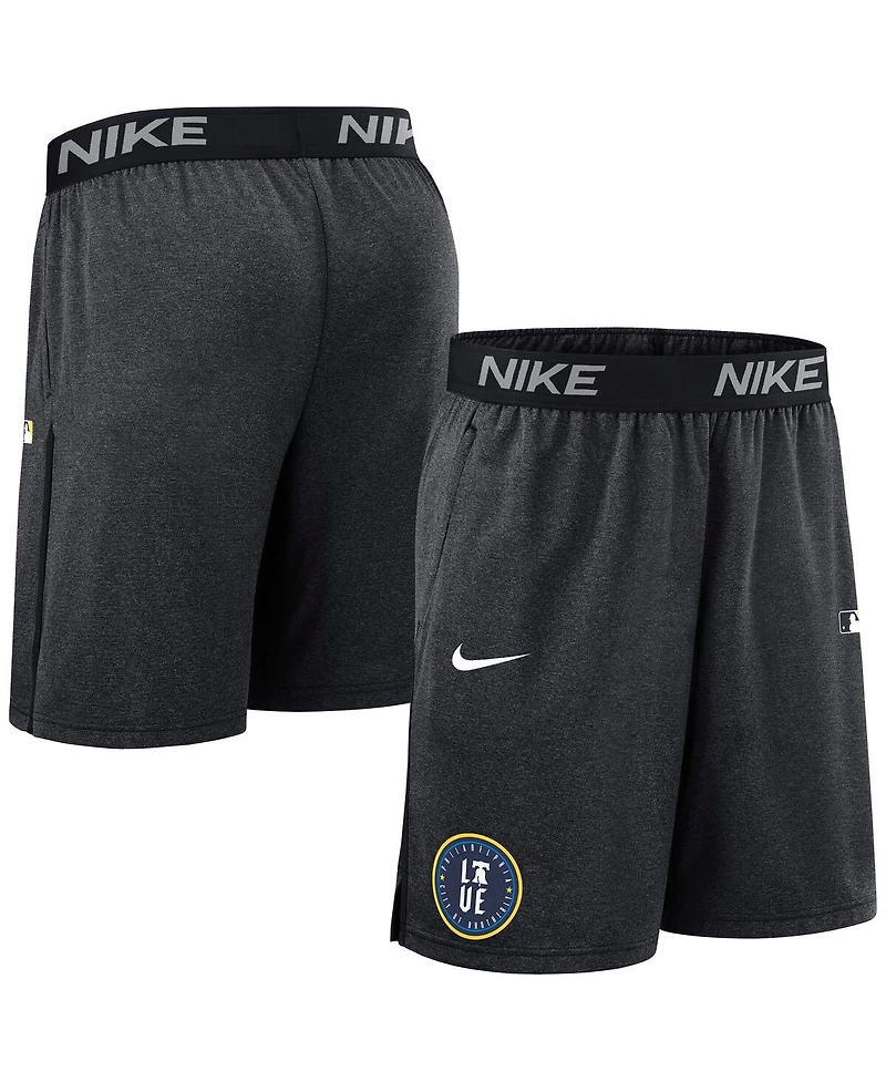 Nike Men's Black Philadelphia Phillies Authentic Collection City Connect Performance Knit Shorts