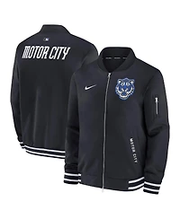Nike Men's Black Detroit Tigers Authentic Collection City Connect Full-Zip Bomber Jacket