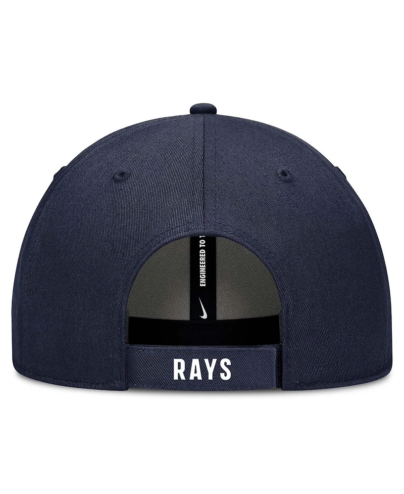 Nike Men's White/Navy Tampa Bay Rays Club Performance Adjustable Hat