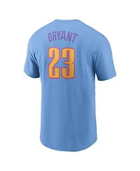 Nike Men's Kris Bryant Light Blue Colorado Rockies 2025 City Connect Fuse Name Number T-Shirt