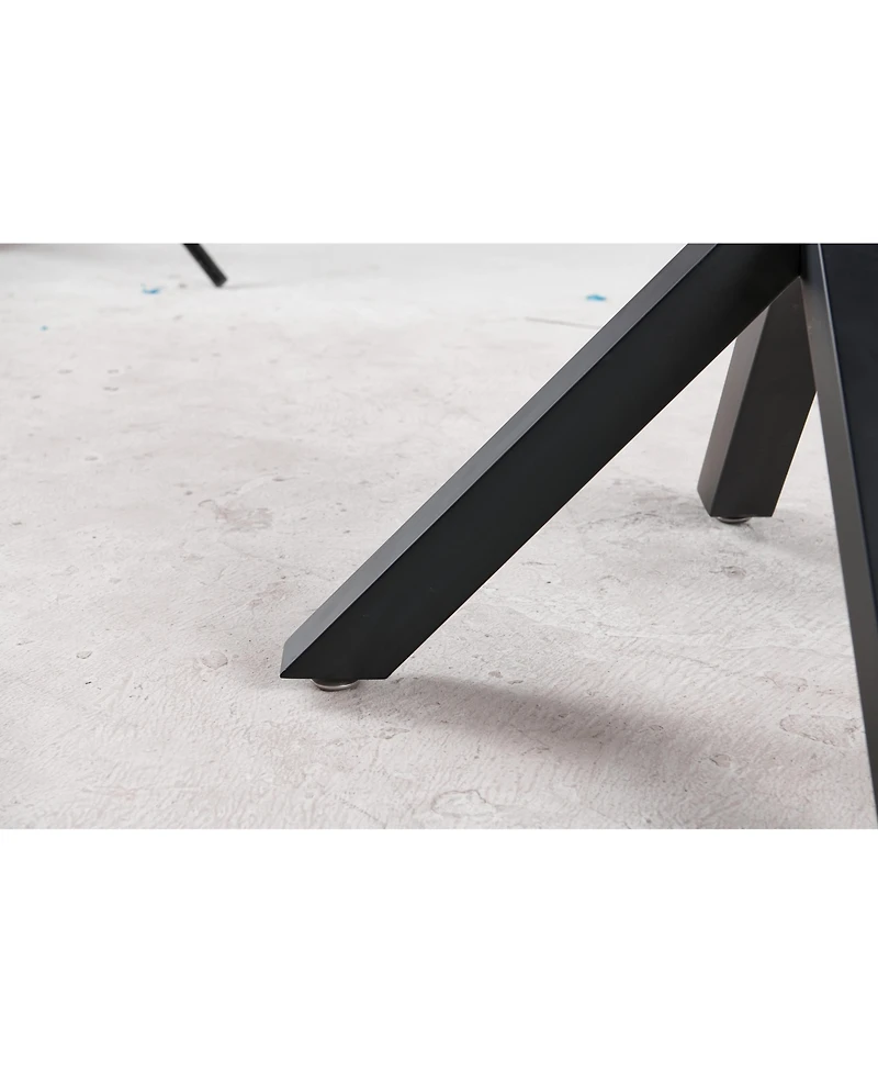 Streamdale Sturdy Metal Frame Desk with Easy Assembly