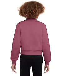Nike Sportswear Big Girls Club Fleece 1/2-Zip Long-Sleeve Top