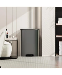 Streamdale 13 Gallon Stainless Steel Soft Close Kitchen Trash Can