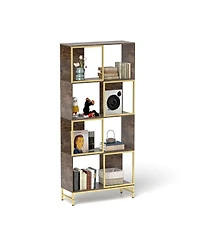 Streamdale Rustic 4-Tier Industrial Bookcase