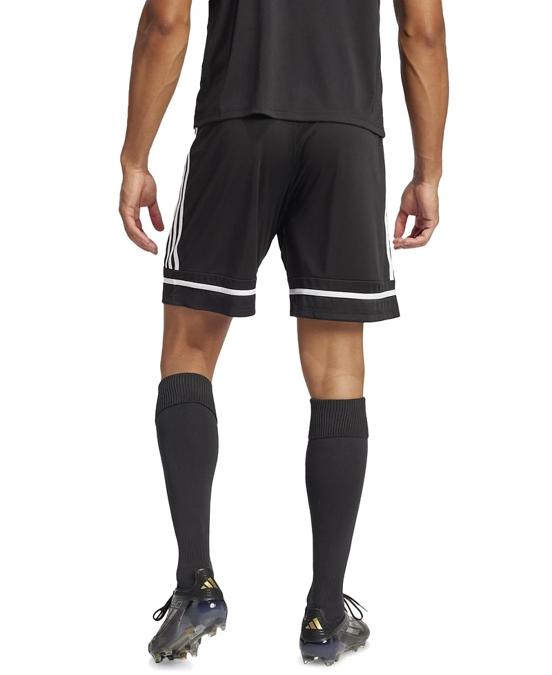 adidas Men's Regular-Fit Squad 25 Logo Shorts
