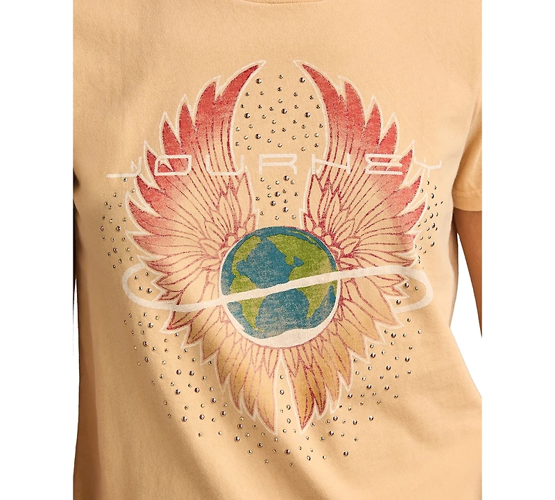 Lucky Brand Women's Cotton Journey Wings Graphic T-Shirt