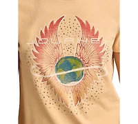 Lucky Brand Women's Cotton Journey Wings Graphic T-Shirt