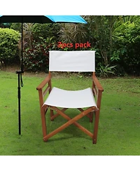 Streamdale Folding Wooden Director Chair (Set of 2)
