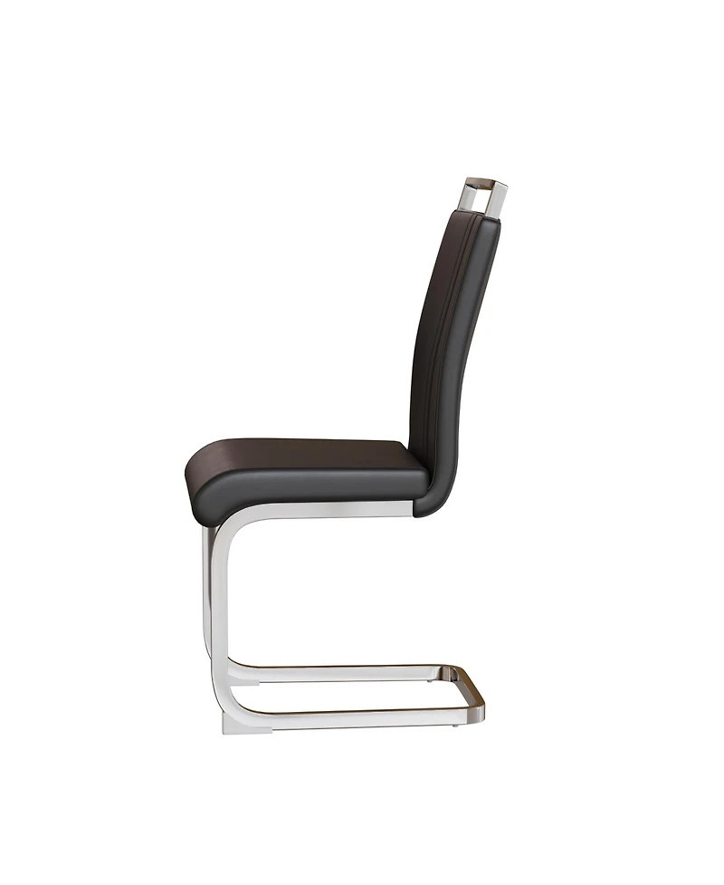 Streamdale Modern Faux Leather Upholstered Dining Chairs (Set of 2)