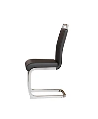 Streamdale Modern Faux Leather Upholstered Dining Chairs (Set of 2)