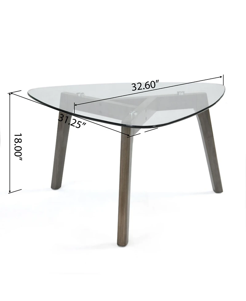 Streamdale Stylish and Sturdy Wood Coffee Table with Ample Storage and Open Shelf