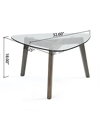 Streamdale Stylish and Sturdy Wood Coffee Table with Ample Storage and Open Shelf