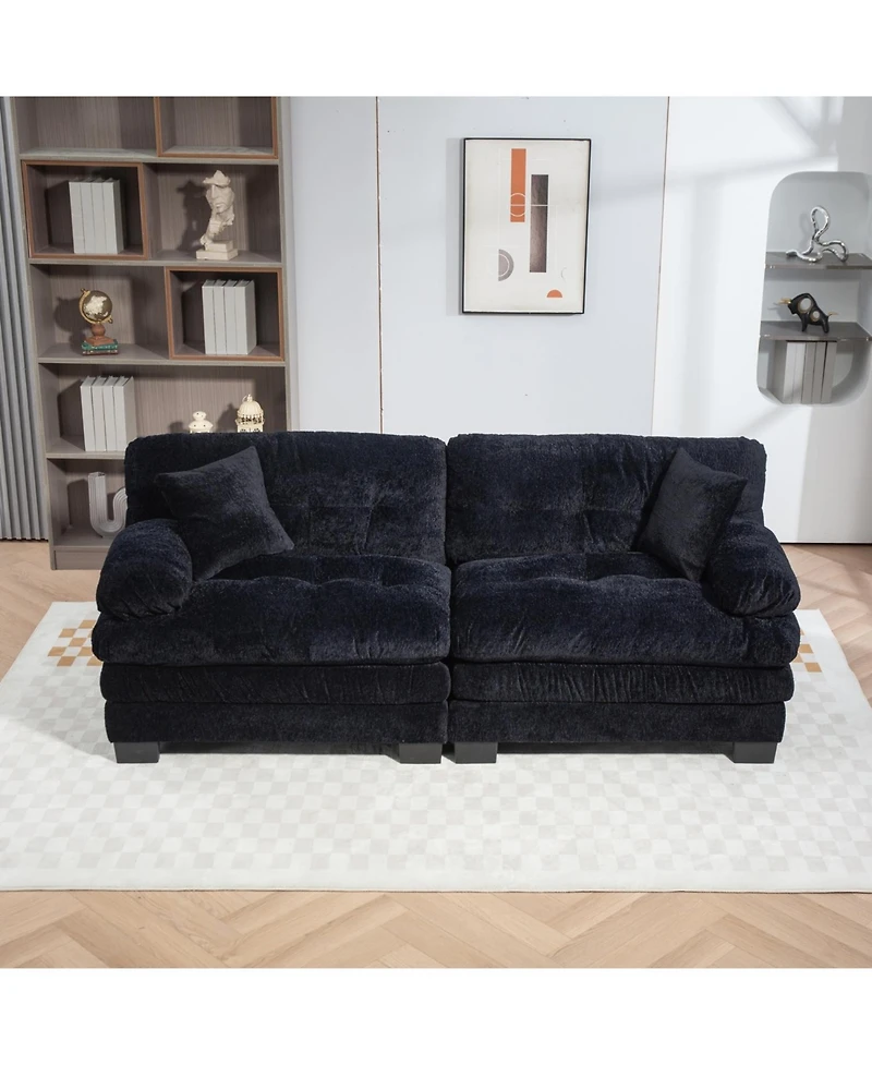 Streamdale Chenille Sectional Sofa Sleeper