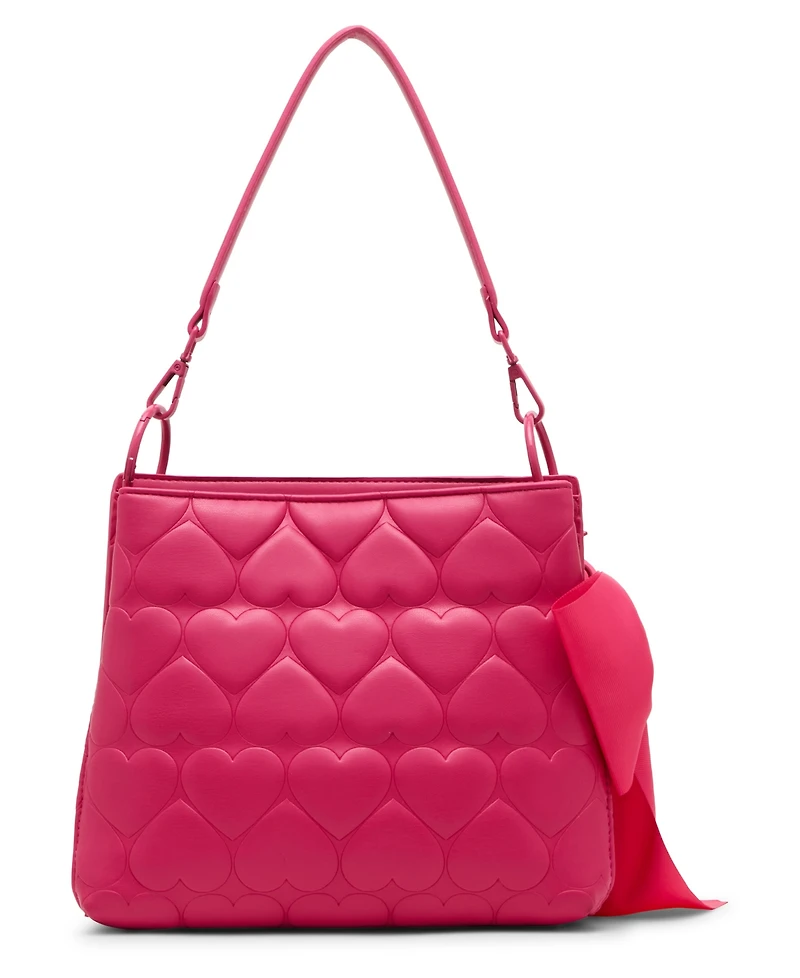 Betsey Johnson Always Heart-Core Small Bucket Bag