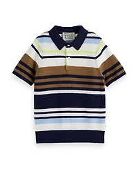 Scotch & Soda Little and Big Boys Structured Knitted Polo Shirt