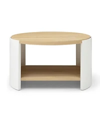 Streamdale 31" Round Coffee Table with Storage Shelf