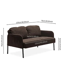 Streamdale Modern 2-Seater Sofa, Comfy Loveseat for Small Spaces