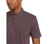 Kenneth Cole Men's Slim-Fit Two-Toned Textured-Knit Polo Shirt