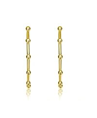 14K Gold Plated Open Hoop Earrings
