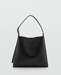 Mango Women's Buckle Shopper Bag