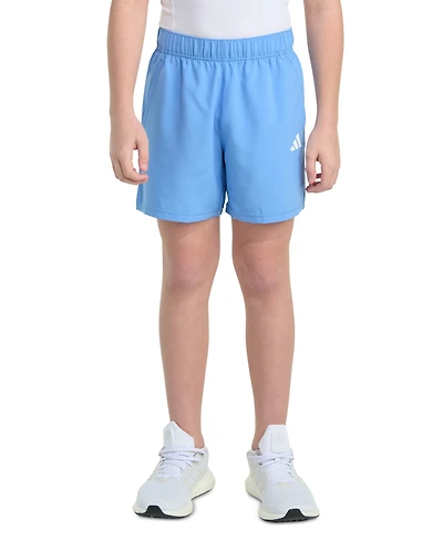 adidas Big Boys Essentials Elastic-Waistband Small-Logo Woven Shorts