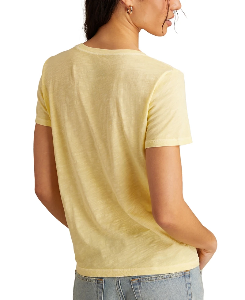 Lucky Brand Women's Cotton Tropical Corona Graphic T-Shirt