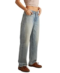 Lucky Brand Women's The Baggy High-Rise Faded Jeans