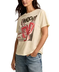 Lucky Brand Women's Cotton Have A Coke And Smile Graphic T-Shirt