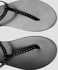 Mango Women's Mini Studs Leather Sandals