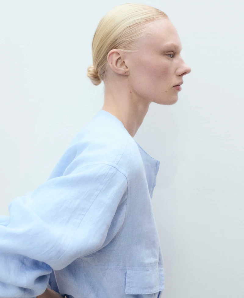 Mango Women's Pleat Detail Linen Skirts