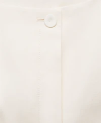 Mango Women's Linen Blend Suit Vest