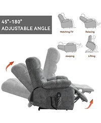 Streamdale Electric Lift Recliner Chair with Heat, Massage, & Infinite Positions (up to 350lbs)