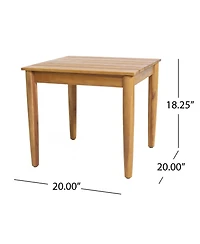 Streamdale Rustic Acacia Wood Outdoor Side Table