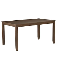 Streamdale 6-Piece Dark Walnut Farmhouse Dining Set