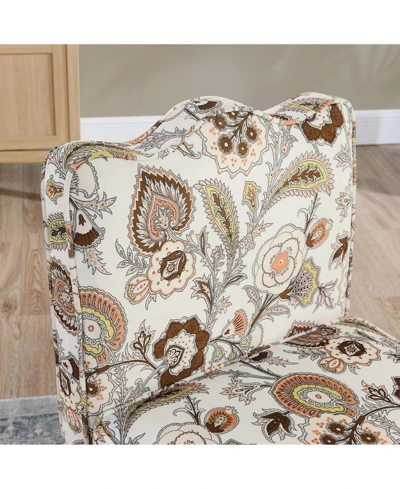 Streamdale Soft Flannel Dining Chair with Pillow, Perfect for Living Room and Dining - Brown