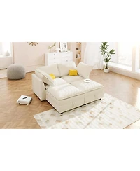 Streamdale Mira Modular 4-Piece Sofa Customizable, Comfortable, Storage-Equipped