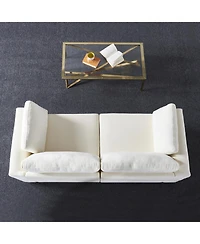 Streamdale modular sofa whiten chenille fabric, simple and grand, the seat and back is very soft. this is also a Knock Down sofa