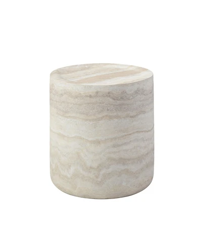 Streamdale Furniture 15.74 inch Faux Mars marble Pattern Coffee Tables for Living Room Round Tea table for Living Room, No Need Assembly