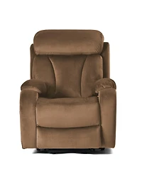 Streamdale Power Recliner Sofa for Seniors Anti-Skid, Cashmere Fabric (Brown)