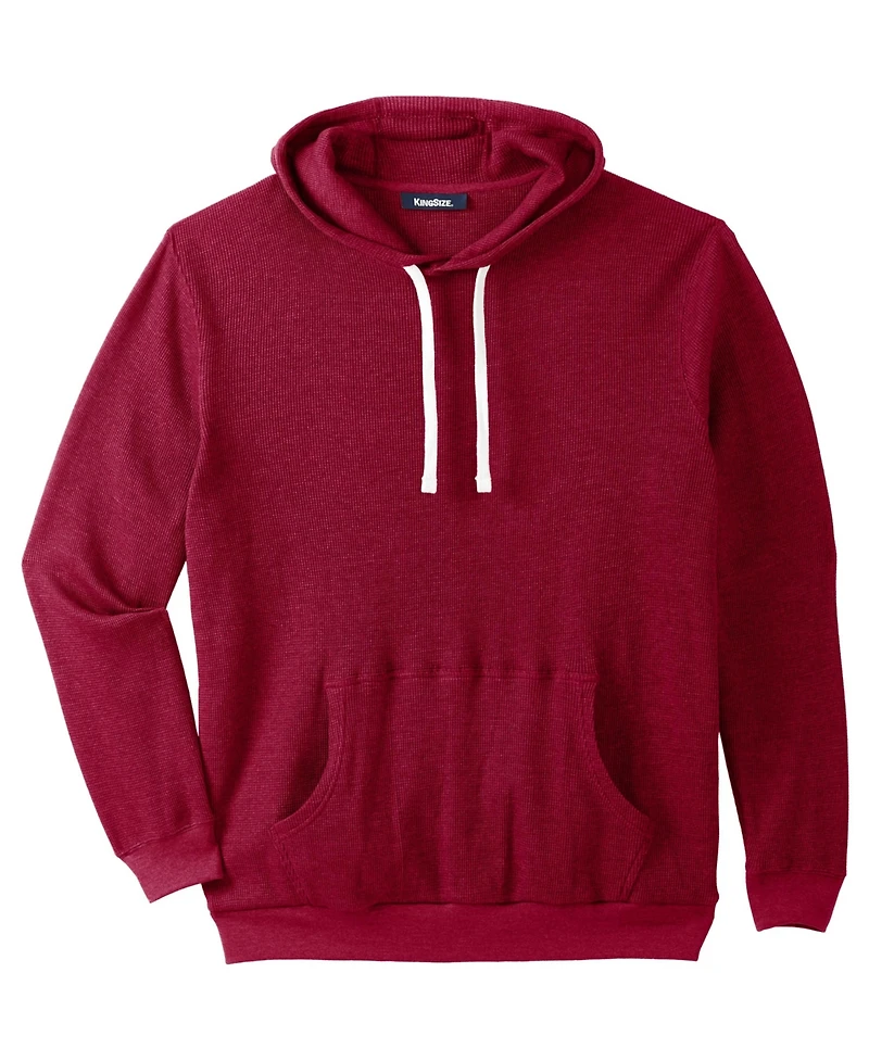 KingSize Big & Tall Waffle-Knit Thermal Hoodie