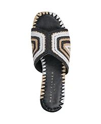 Marc Fisher Ltd Women's Nottie Woven Flat Slide Sandals