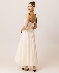 Line & Dot Women's Jules Mixed-Media Maxi Dress