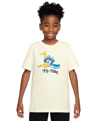 Nike Sportswear Big Kids Cotton Fly Graphic T-Shirt