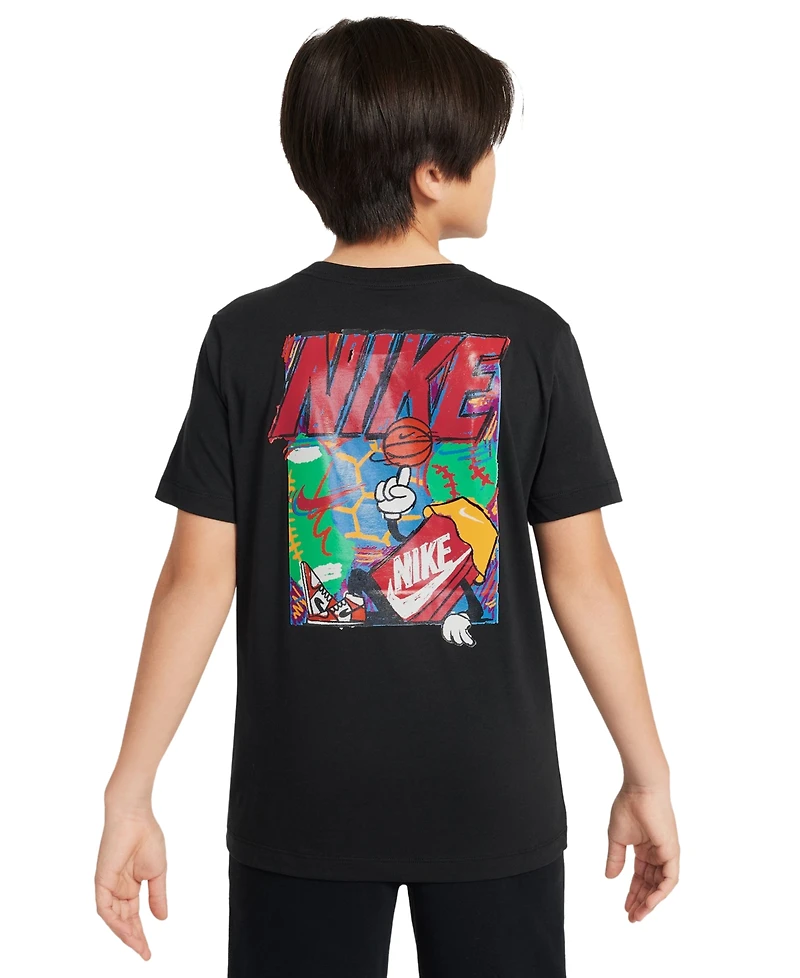 Nike Sportswear Big Boys Cotton Logo Graphic T-Shirt