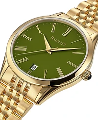 Balmain Men's Swiss Classic R Gold Pvd Stainless Steel Bracelet Watch 41mm