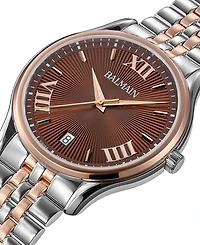 Balmain Men's Swiss Beleganza Two-Tone Stainless Steel Bracelet Watch 40mm