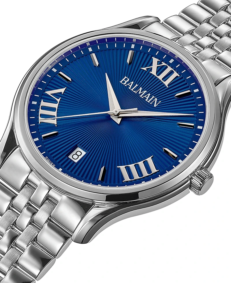 Balmain Men's Swiss Beleganza Stainless Steel Bracelet Watch 40mm